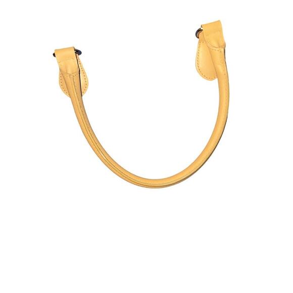 Talbots medium blue canvas contrast tan handle snap closure Y2K satchel handbag - Picture 10 of 10